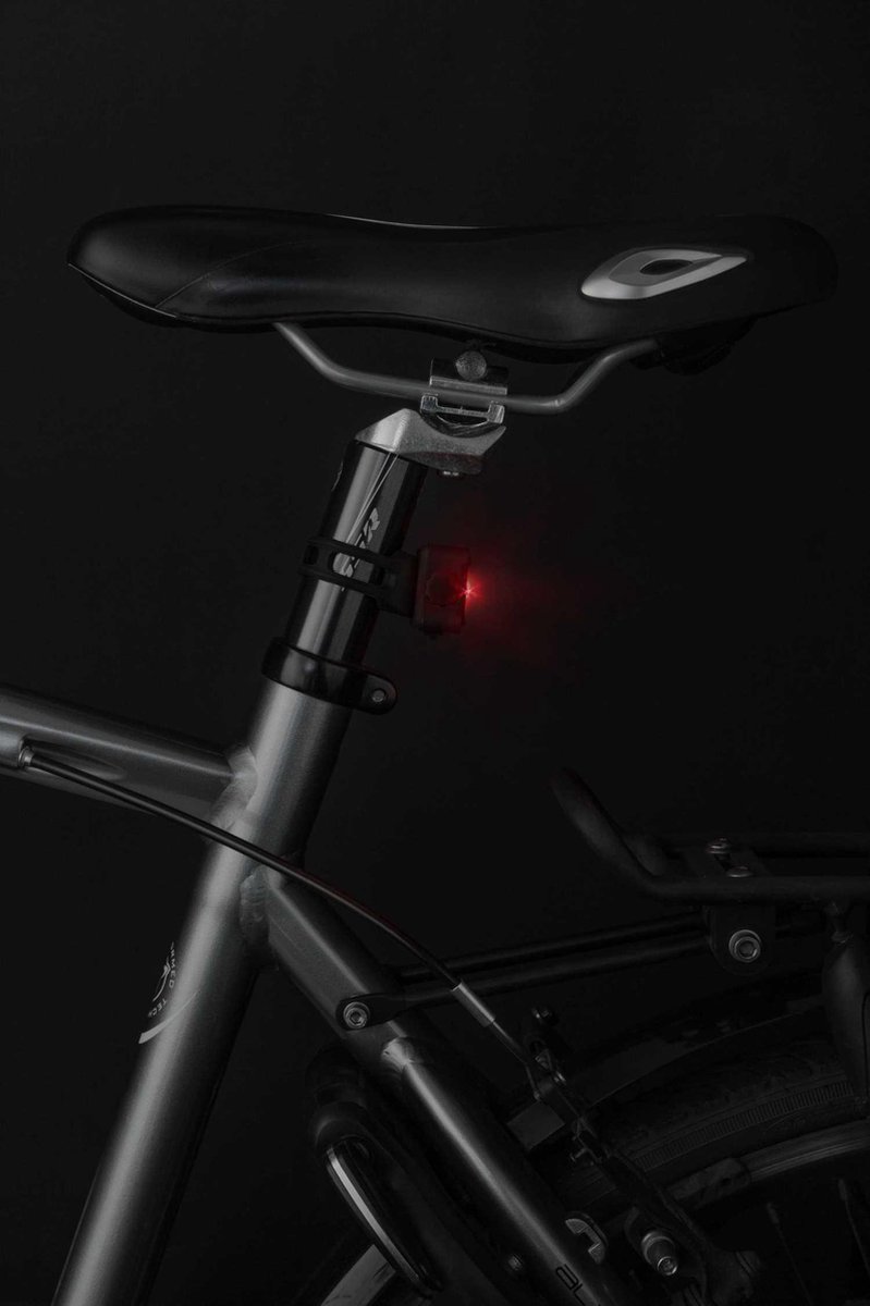 AXA verlichting set Niteline 44R usb - Zwart