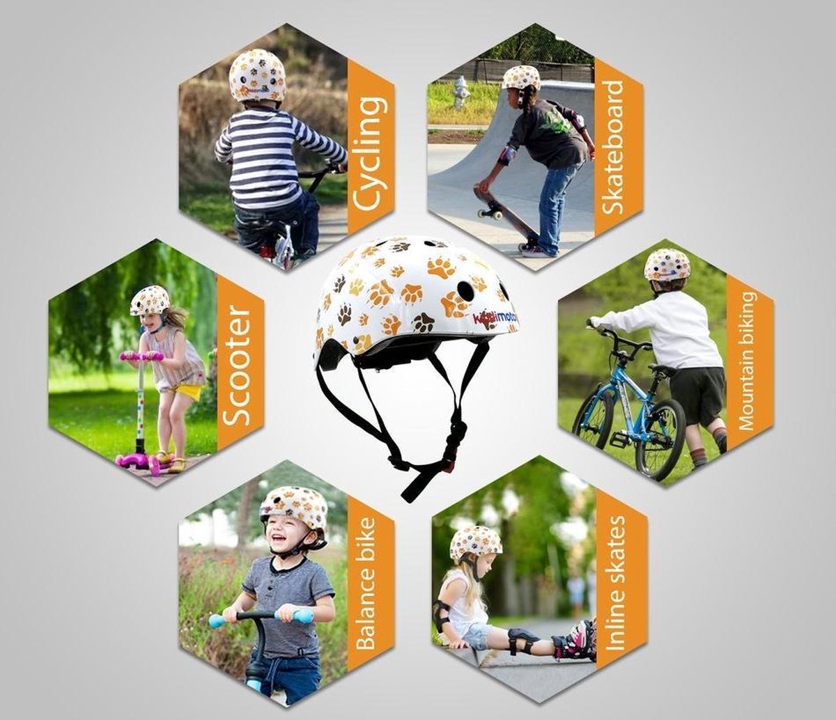 KiddiMoto helm Paws , medium