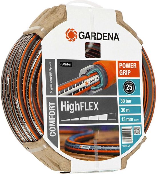 GARDENA Comfort HighFlex Tuinslang 30 m - Grijs