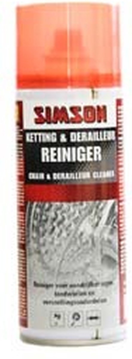 Simson ketting & derailleurreiniger spray - Rood