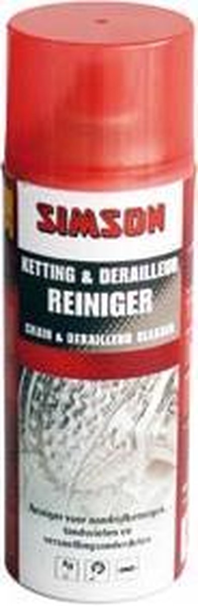 Simson ketting & derailleurreiniger spray - Rood