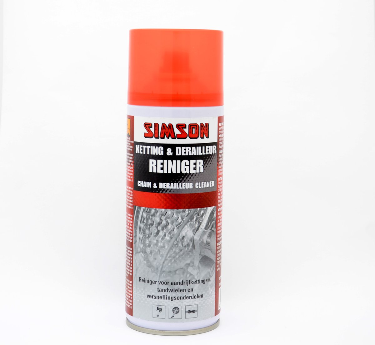 Simson ketting & derailleurreiniger spray - Rood