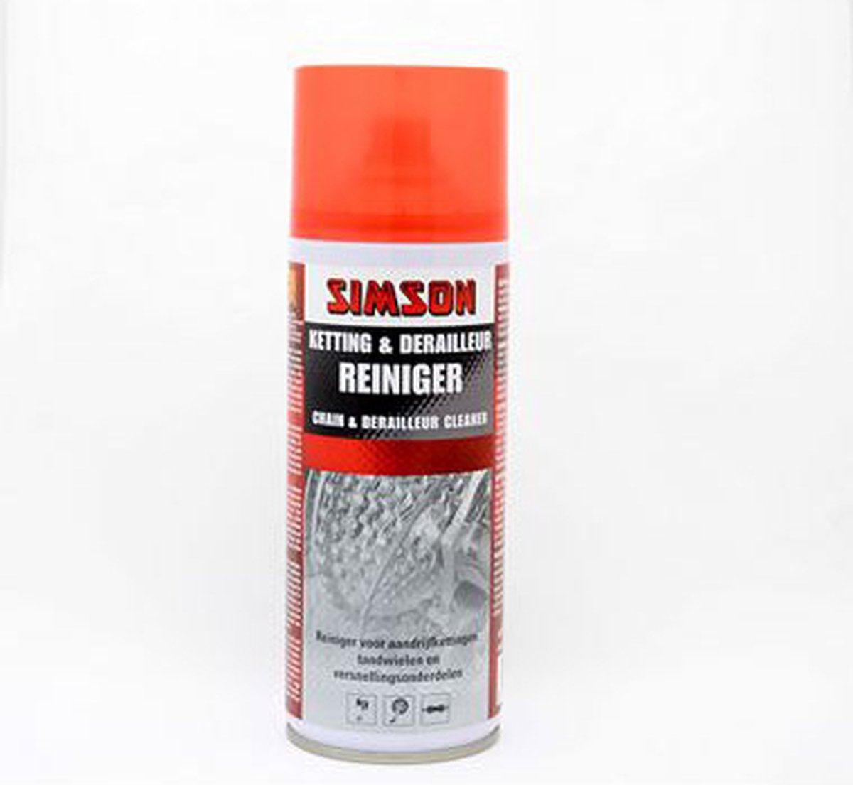 Simson ketting & derailleurreiniger spray - Rood