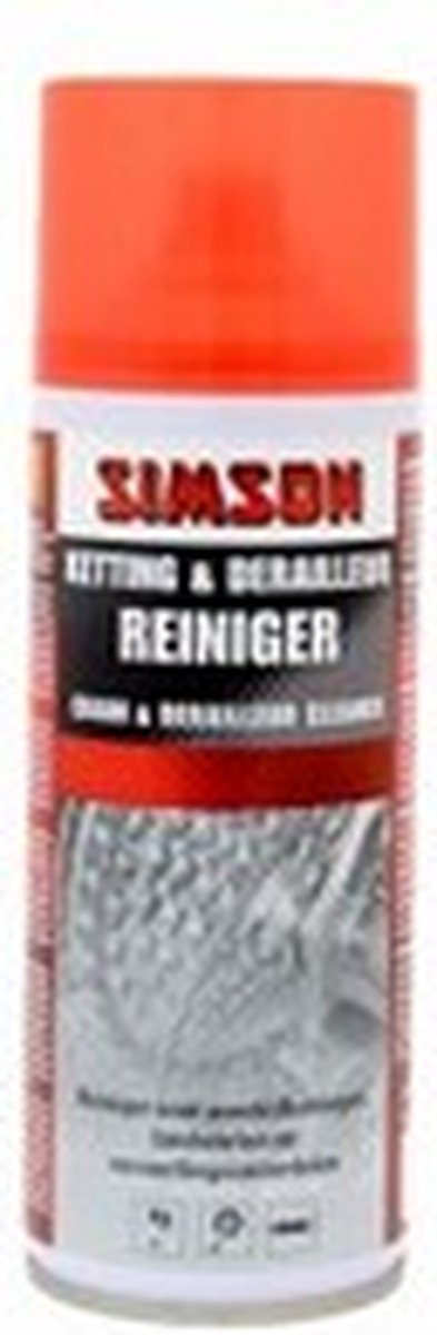 Simson ketting & derailleurreiniger spray - Rood