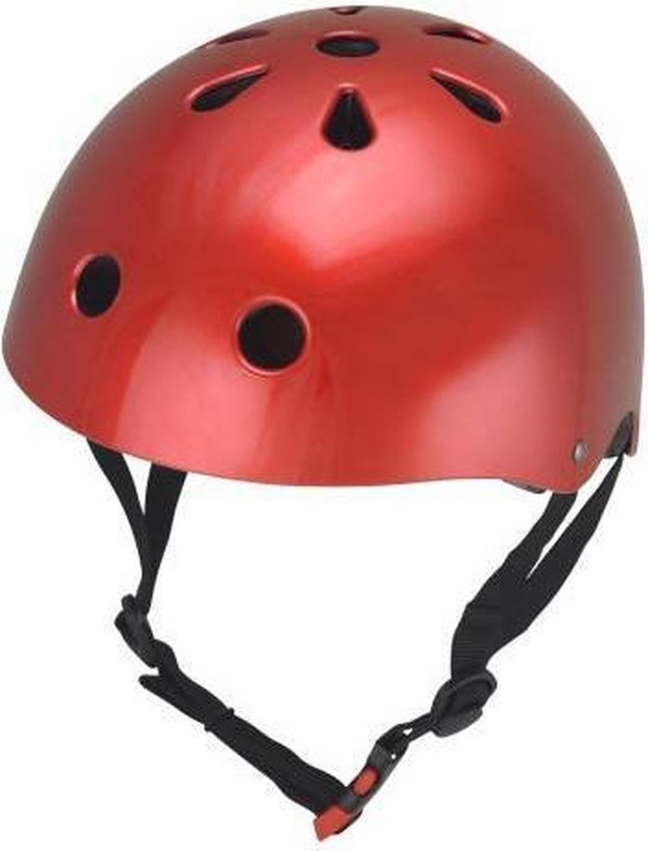 KiddiMoto helm Metallic Red , medium