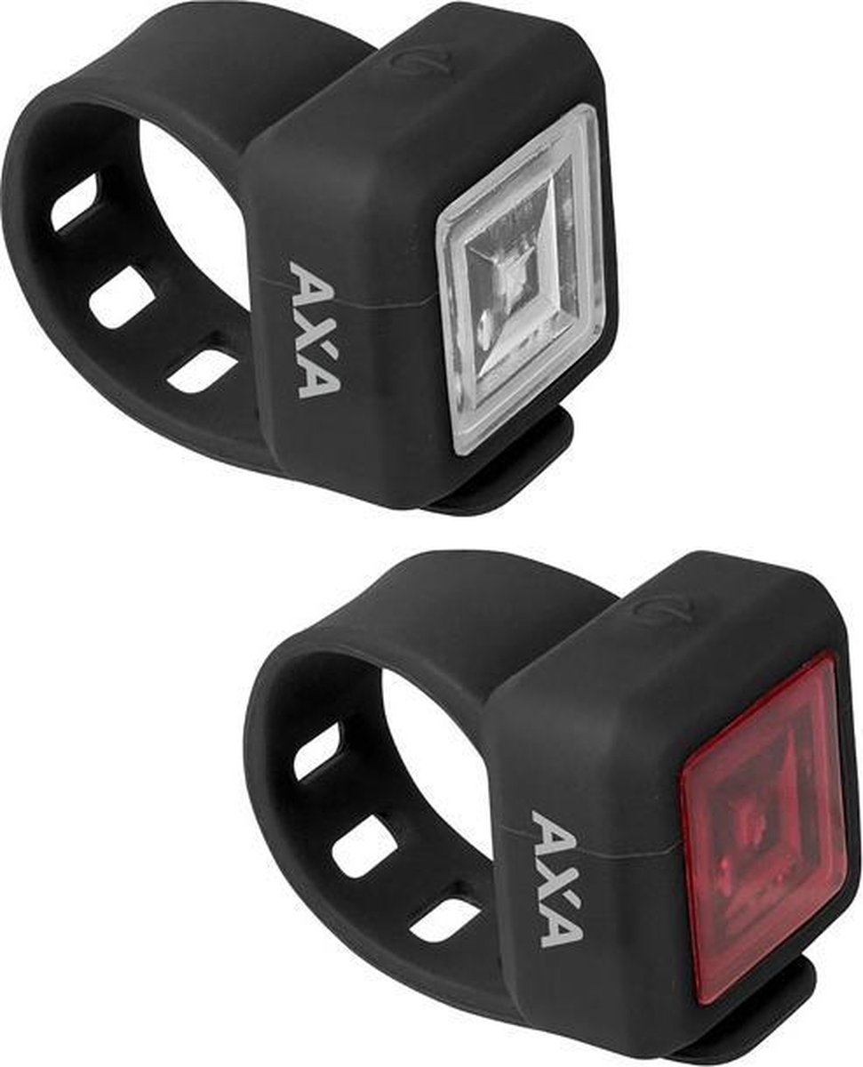 AXA verlichtingsset Niteline 11 batterij - Zwart