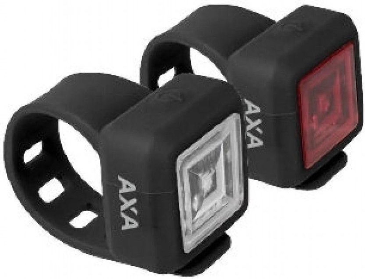 AXA verlichtingsset Niteline 11 batterij - Zwart