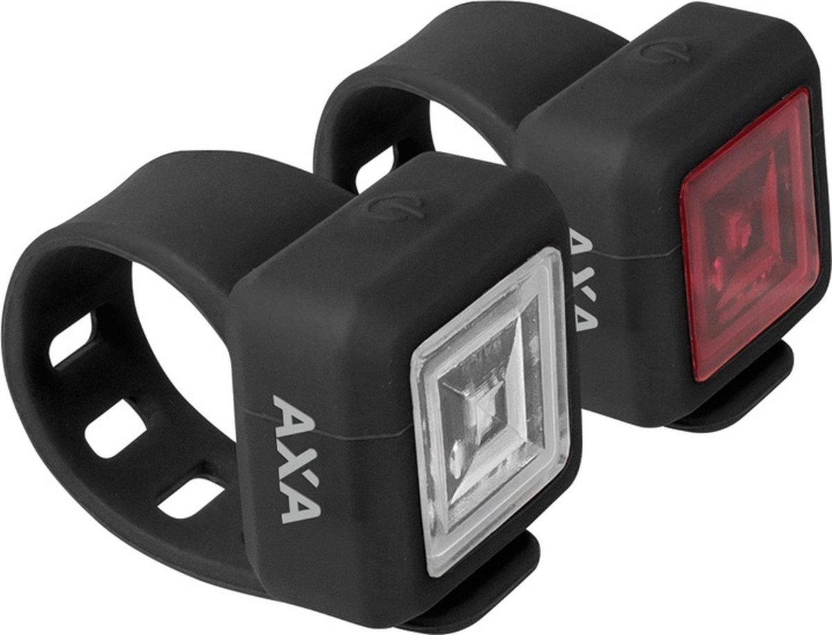 AXA verlichtingsset Niteline 11 batterij - Zwart
