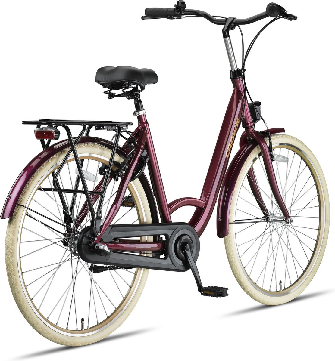 Crown Rio Plus Damesfiets 28 inch 53cm Maroon 3v - Rood
