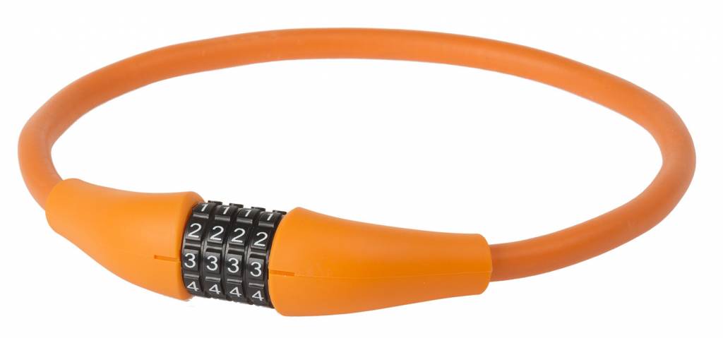 M-wave Kabelslot+Cyfer Silicon - Oranje