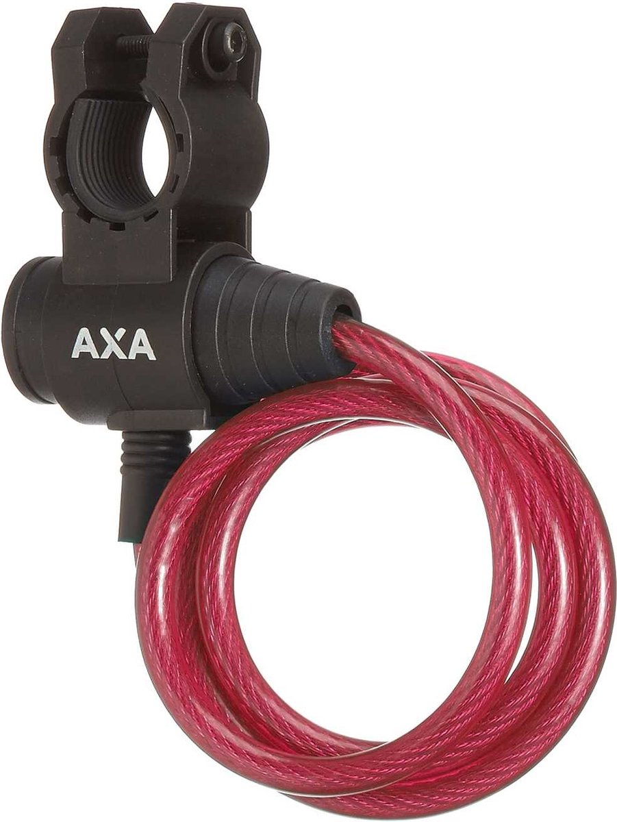 AXA Spiraalkabelslot Zipp 120/8 - - Roze