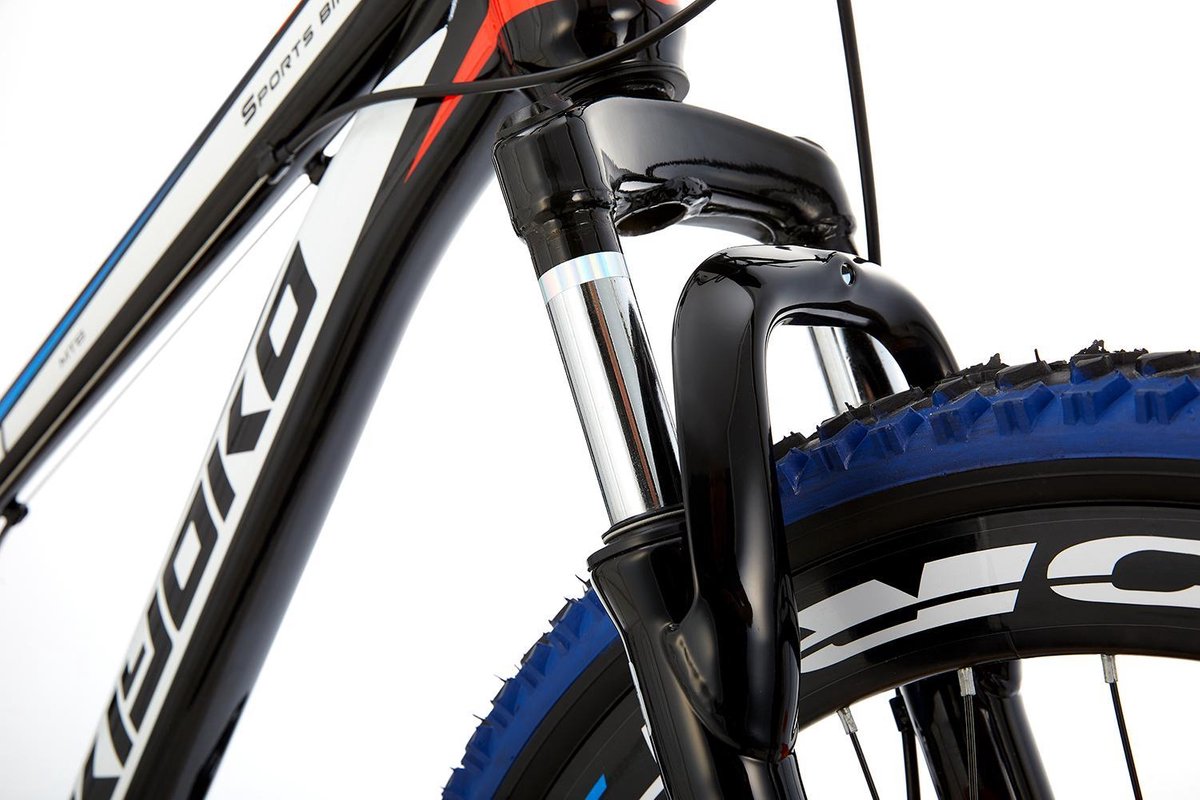 Kiyoko MTB 24 Inch 33 cm Jongens 7V Mechanische schijfrem - Zwart