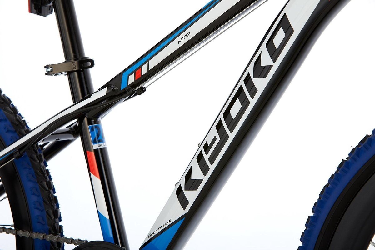 Kiyoko MTB 24 Inch 33 cm Jongens 7V Mechanische schijfrem - Zwart