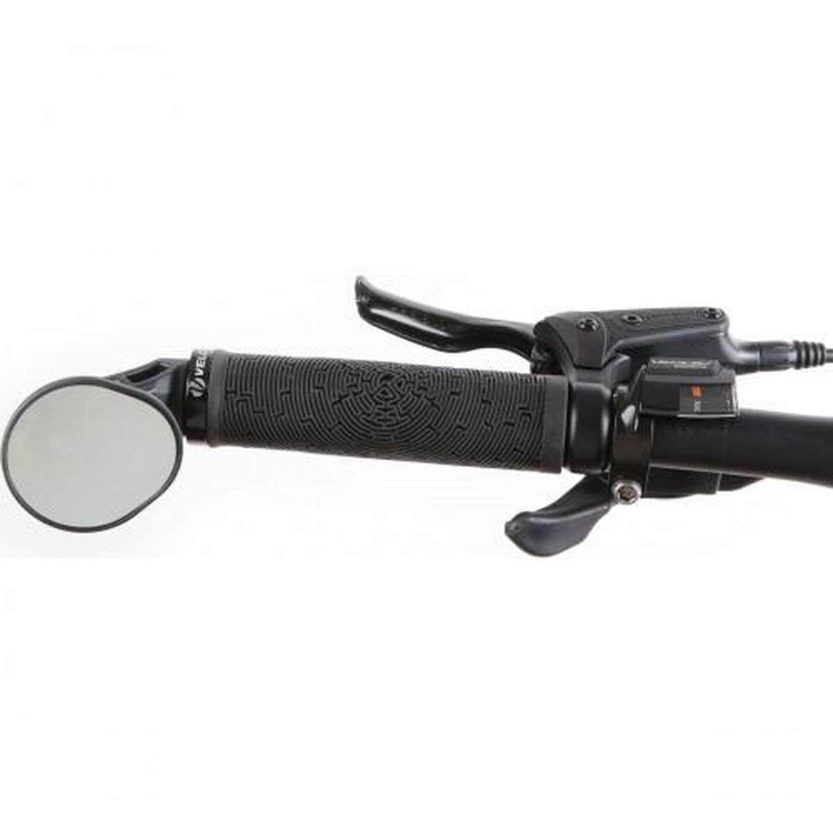 Mirage fietsspiegel bar-end e-bike links - Zwart