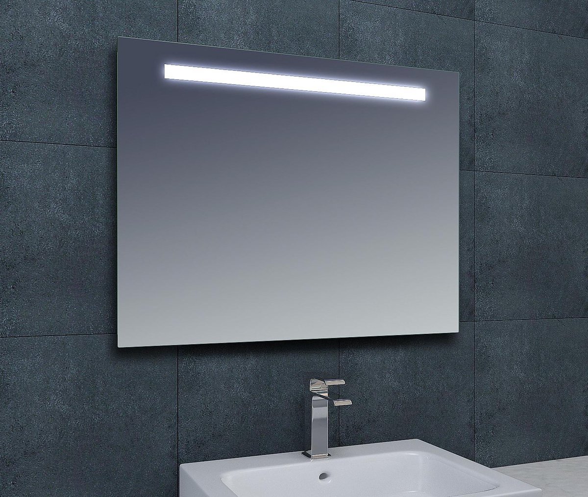 Wiesbaden Tigris spiegel met LED-verlichting 60x80 cm