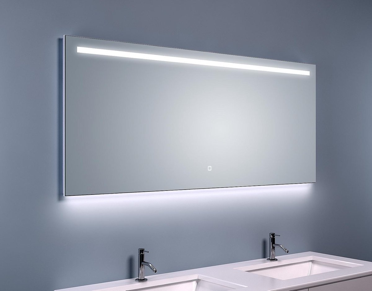 Wiesbaden Ambi One spiegel 140x60 cm met dimbare LED-verlichting en spiegelverwarming