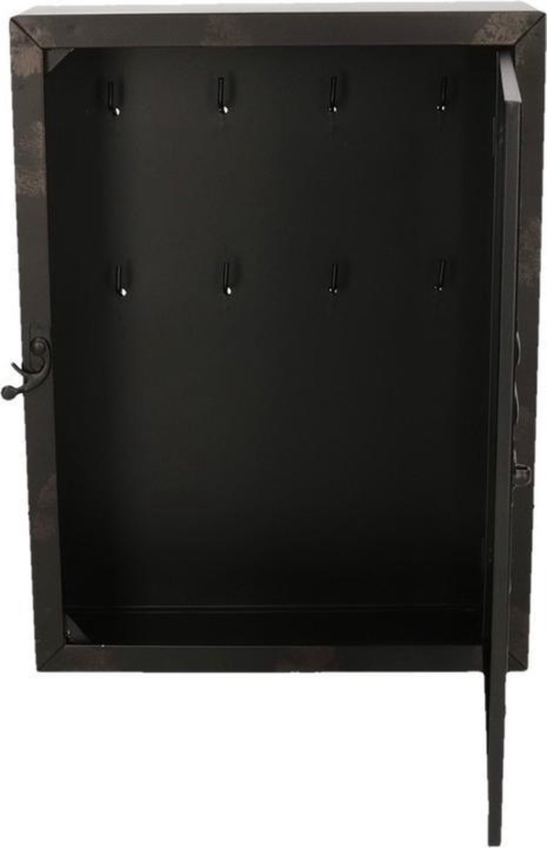 Locker Sleutelkastje Van Metaal 30 Cm - Zwart