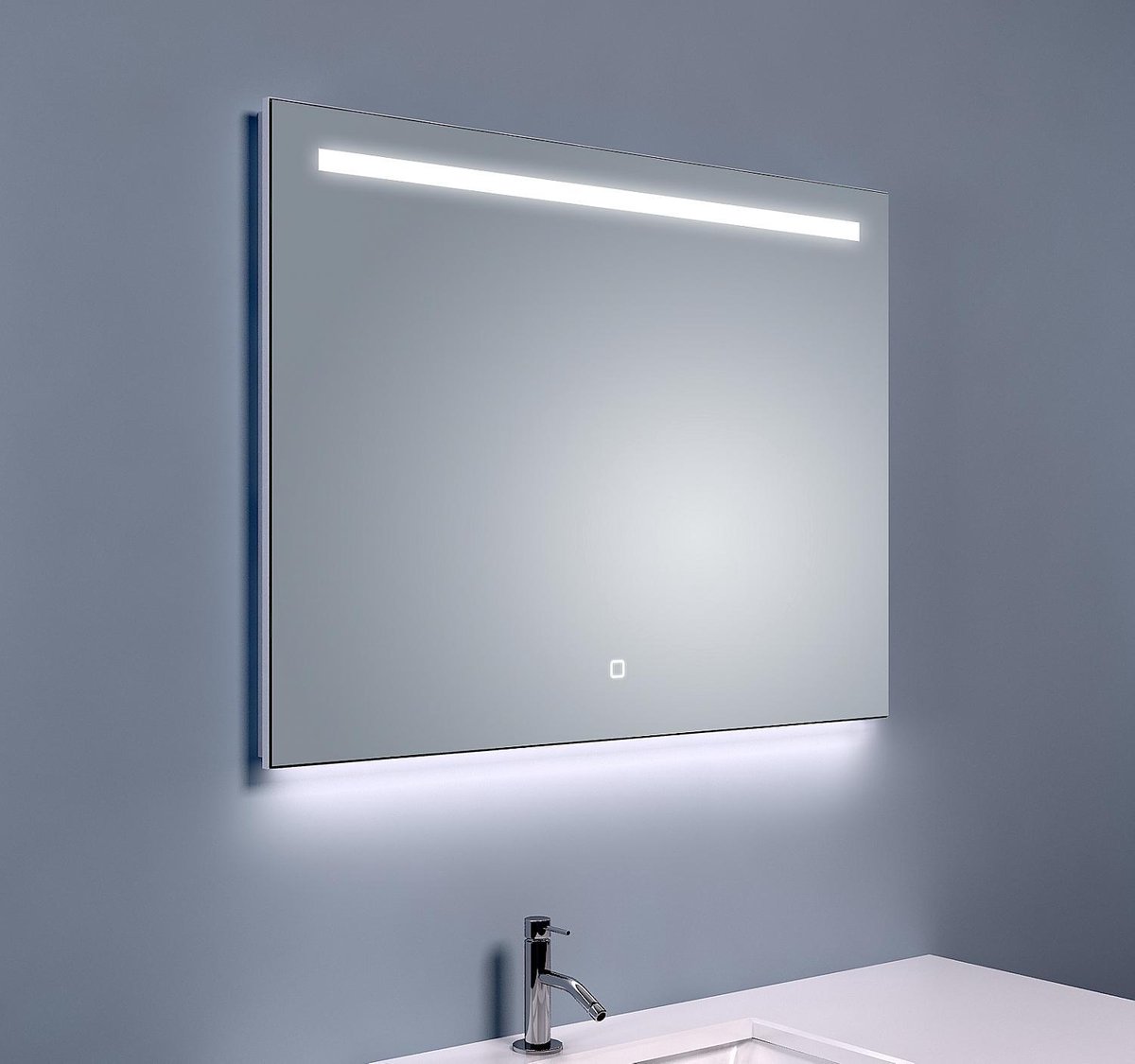 Wiesbaden Ambi One spiegel 80x60 cm met dimbare LED-verlichting en spiegelverwarming