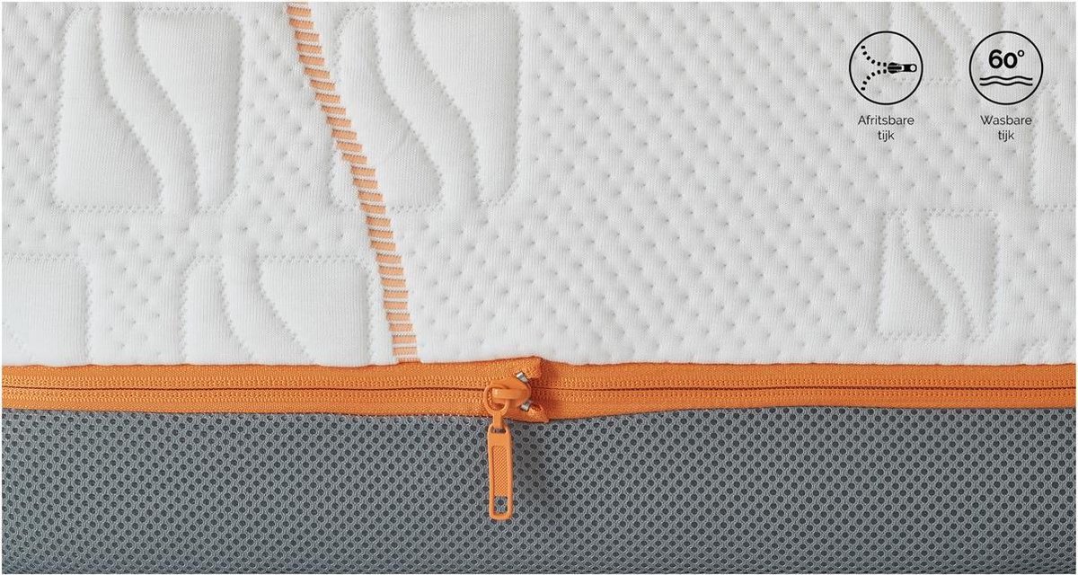 M line Traagschuim Matras Slow Motion 4 - 180 x 200 cm - tot 140 kg