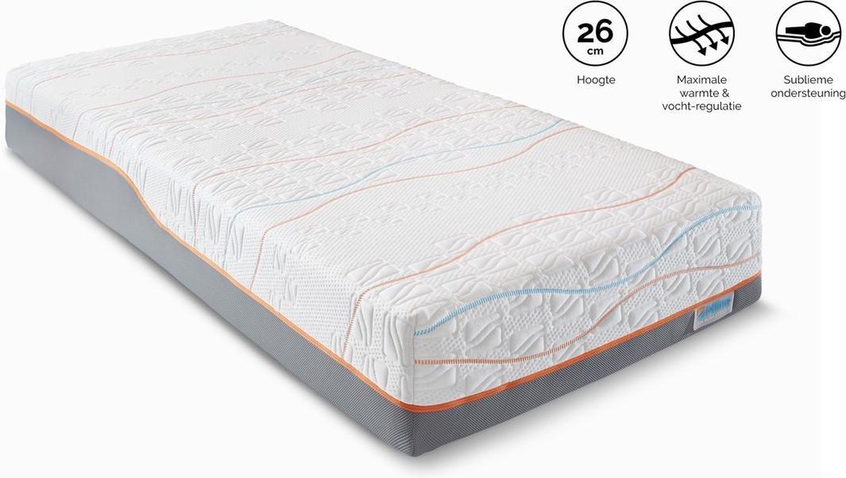 M line Traagschuim Matras Slow Motion 5 - 90 x 210 cm - tot 140 kg