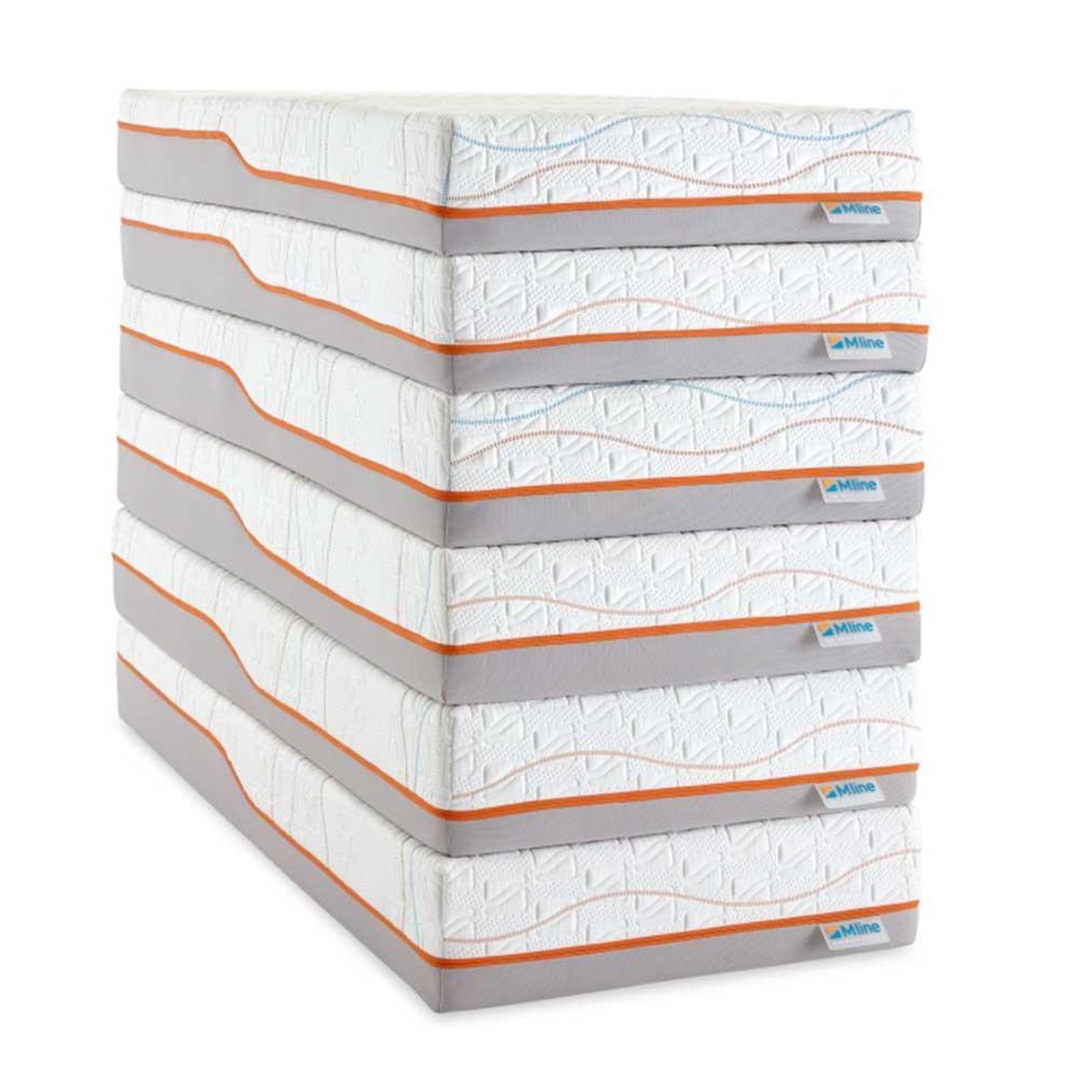 M line Traagschuim Matras Slow Motion 6 - 140 x 200 cm - tot 140 kg