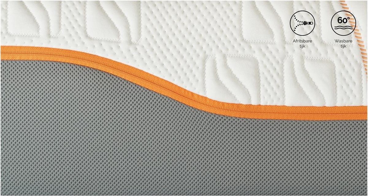 M line Traagschuim Matras Slow Motion 7 - 90 x 200 cm - tot 140 kg