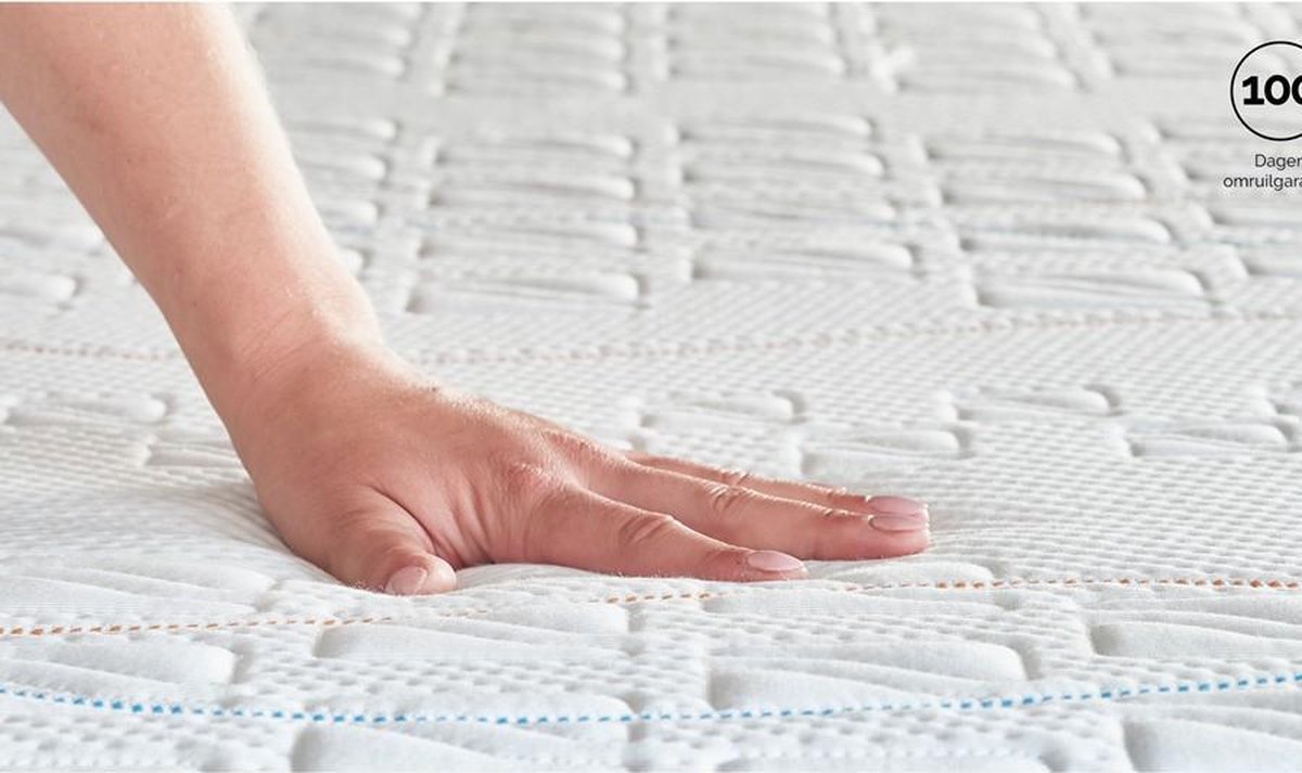 M line Traagschuim Matras Slow Motion 8 - 90 x 200 cm - tot 140 kg