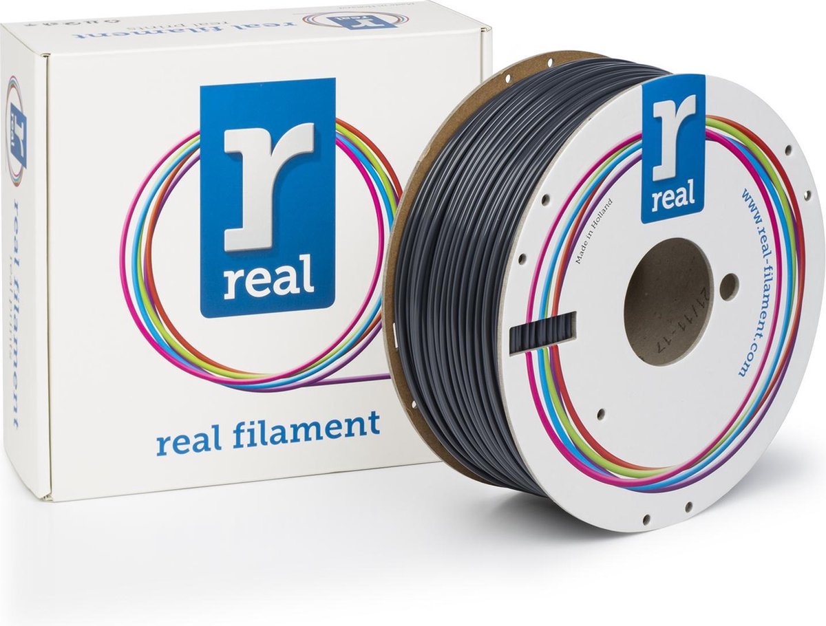 3D filamenten REAL Filament ABS grijs 2.85mm (1kg)