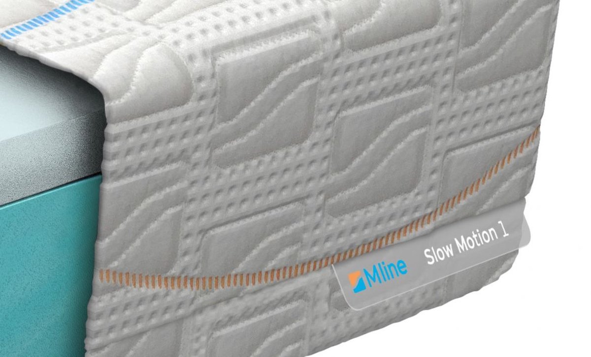 M line Traagschuim Matras Slow Motion 1 - 80 x 190 cm - tot 120 kg