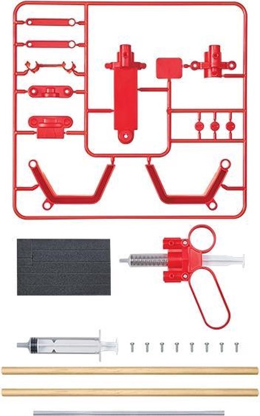 4M Kidzlabs Hydraulische Arm 24 Cm - Rood