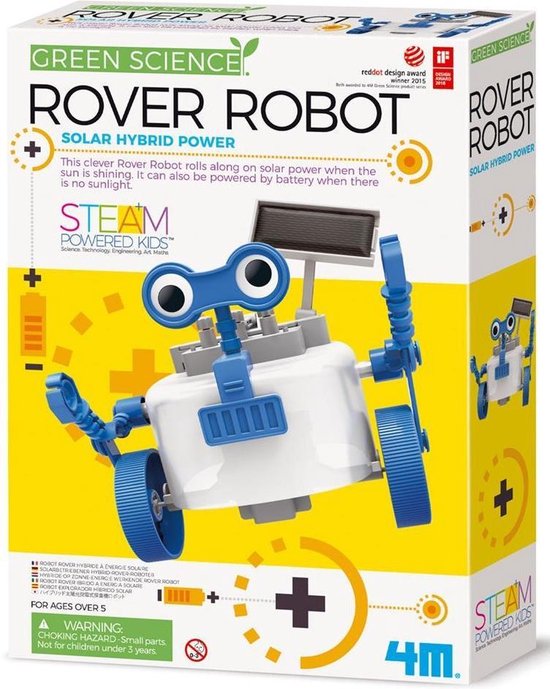 4M Kidzlabs Rover Robot Blauw/ 28 Cm - Wit