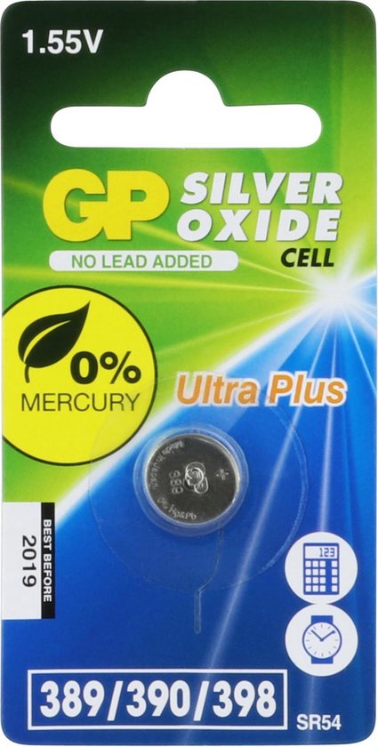 GP Sr54 Knoopcel Zilveroxide Batterij