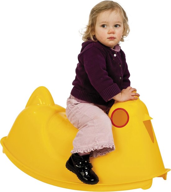 Paradiso Toys Rolwip Kip 78 Cm - Geel