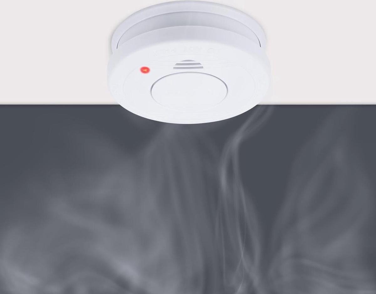 Smartwares Rookmelder 10x10x3,5 cm wit