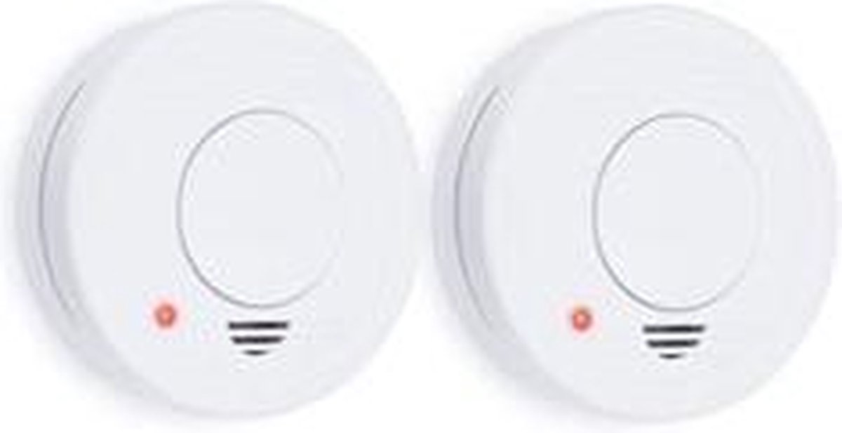 Smartwares Rookmelders 2 st 10x10x3,5 cm wit