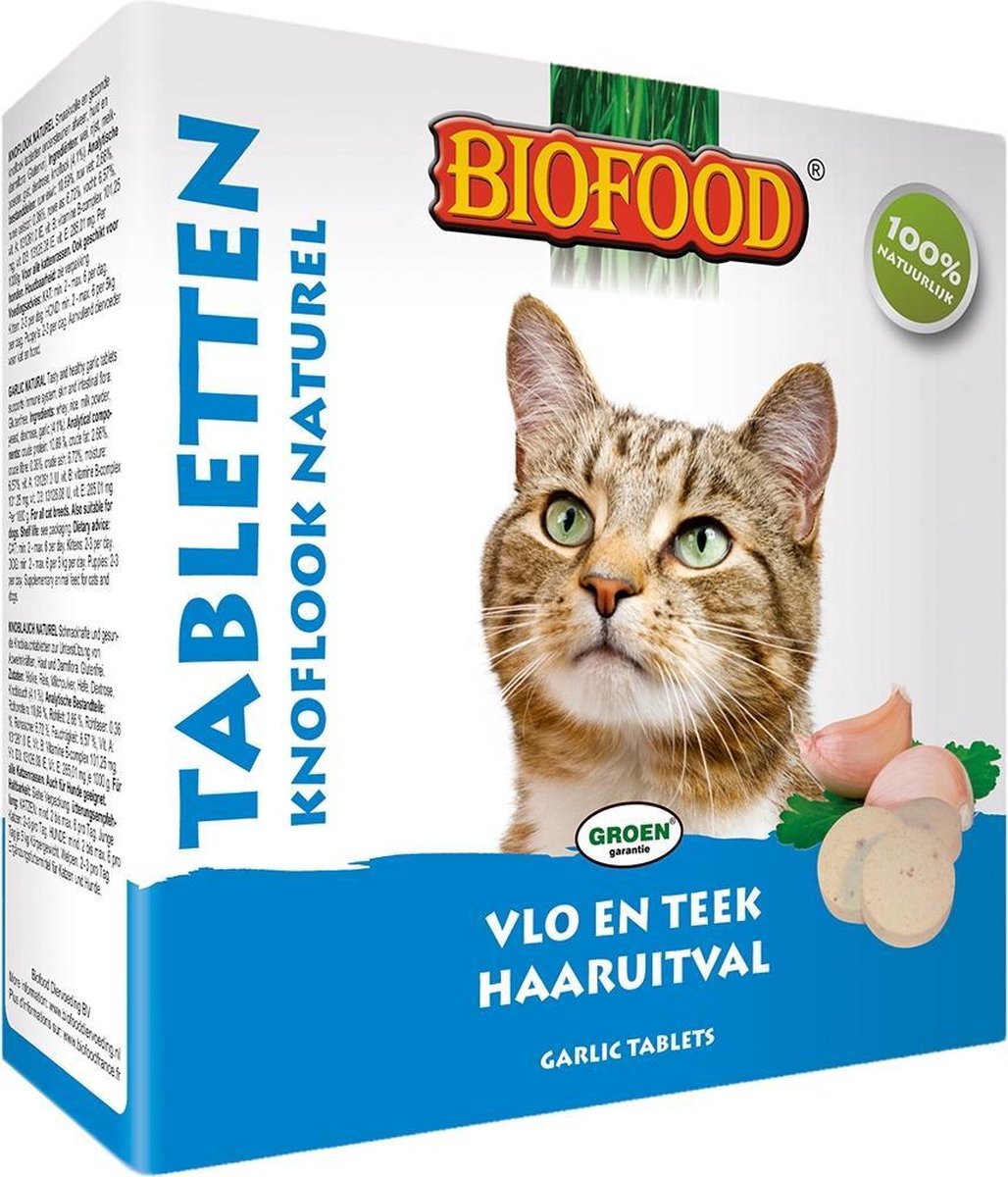 Biofood Snoepje Anti-Vlo 100 stuks - Kattensnack - Naturel