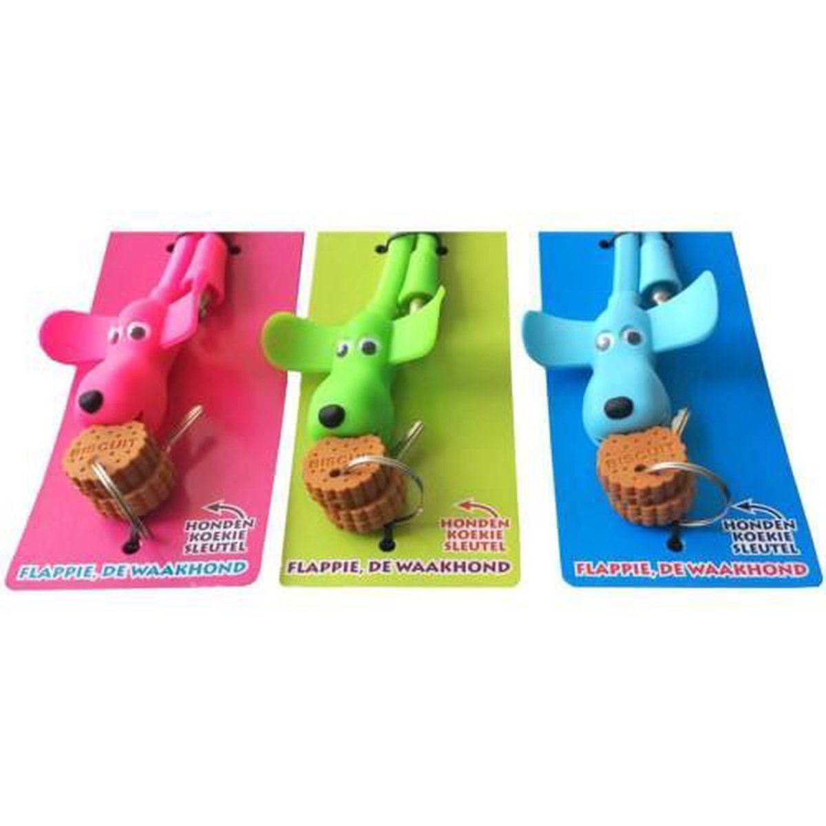 Pexkids Kabelslot Flappie de Waakhond 58 cm - Blauw