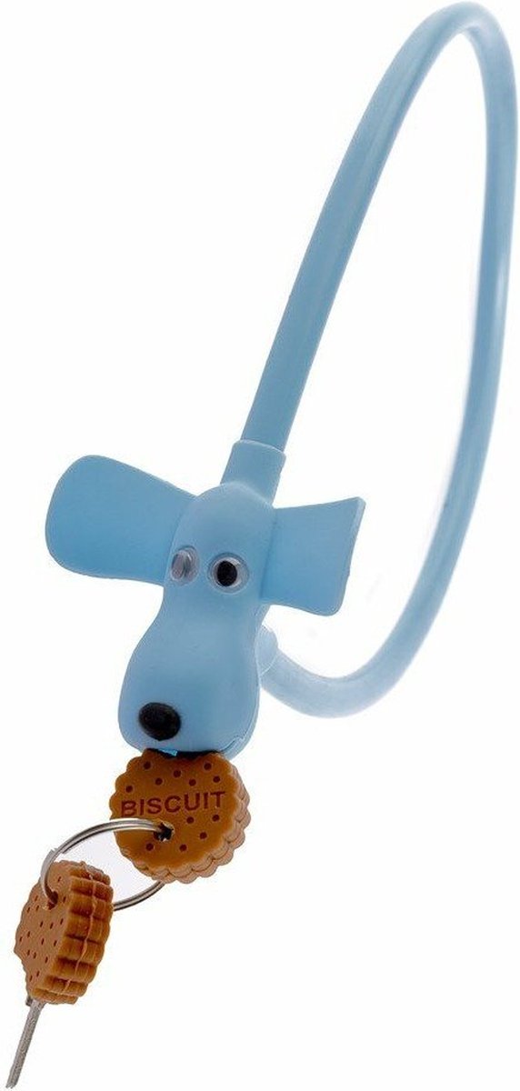 Pexkids Kabelslot Flappie de Waakhond 58 cm - Blauw