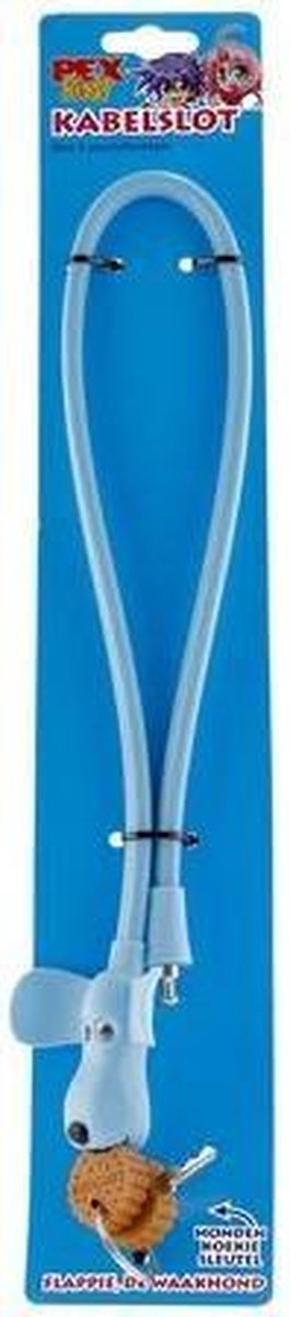 Pexkids Kabelslot Flappie de Waakhond 58 cm - Blauw