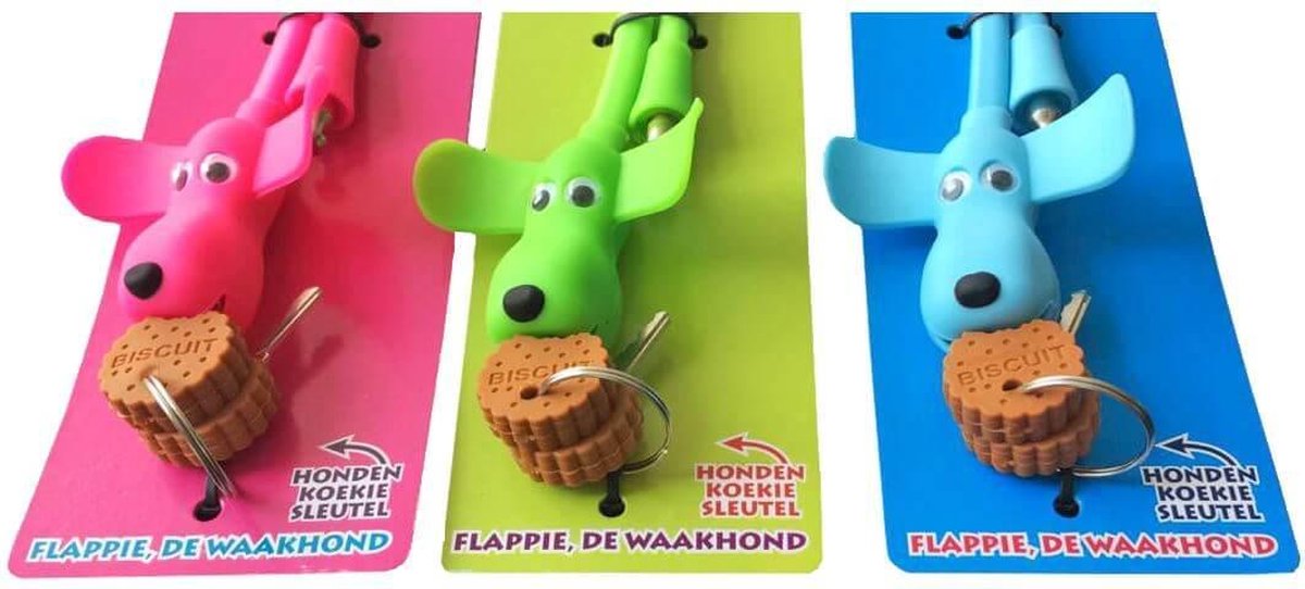 Pexkids Kabelslot Flappie de Waakhond 58 cm - Blauw