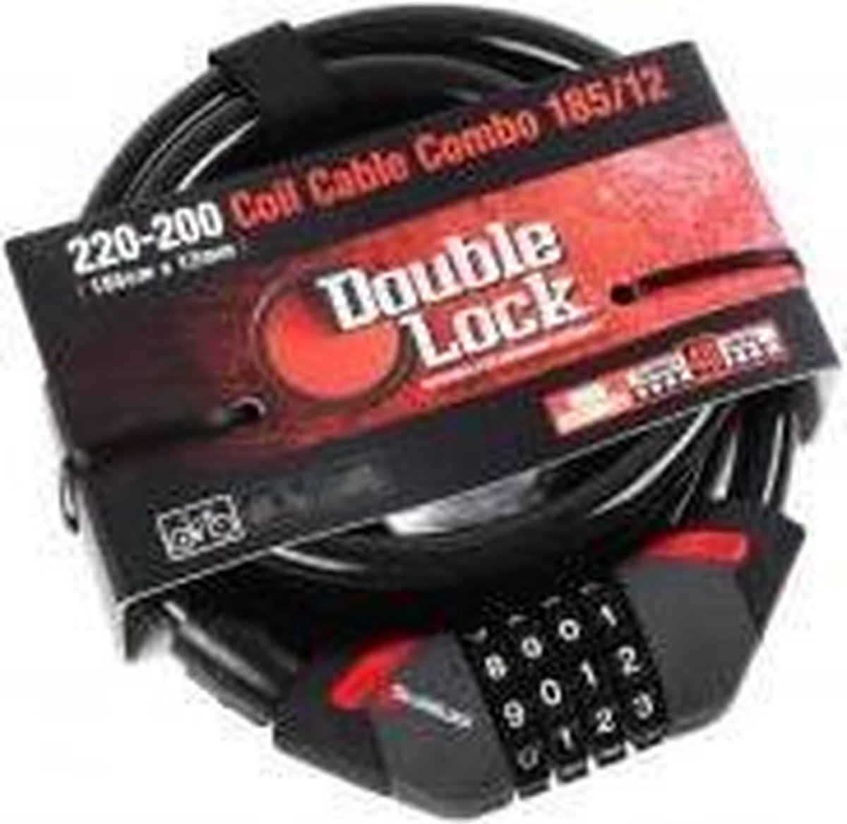 Doublelock Kabelslot Coil Cable Combo 240 CM