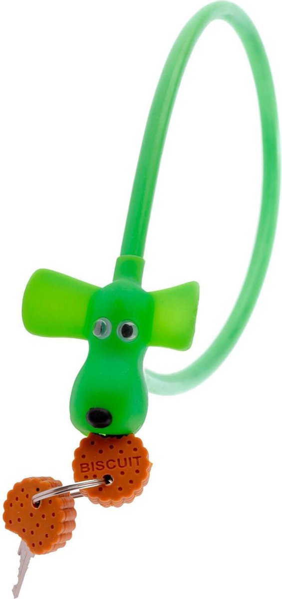 Pexkids Kabelslot Flappie de Waakhond 58 cm - Groen