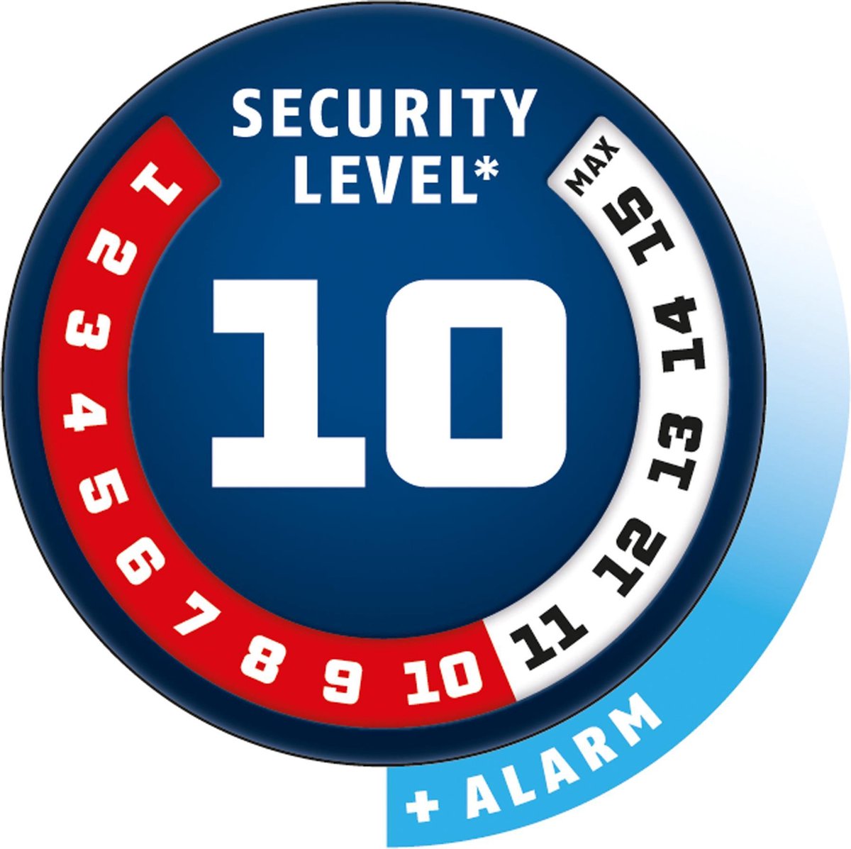 Abus Vouwslot BORDO 6000 met alarm - zwart