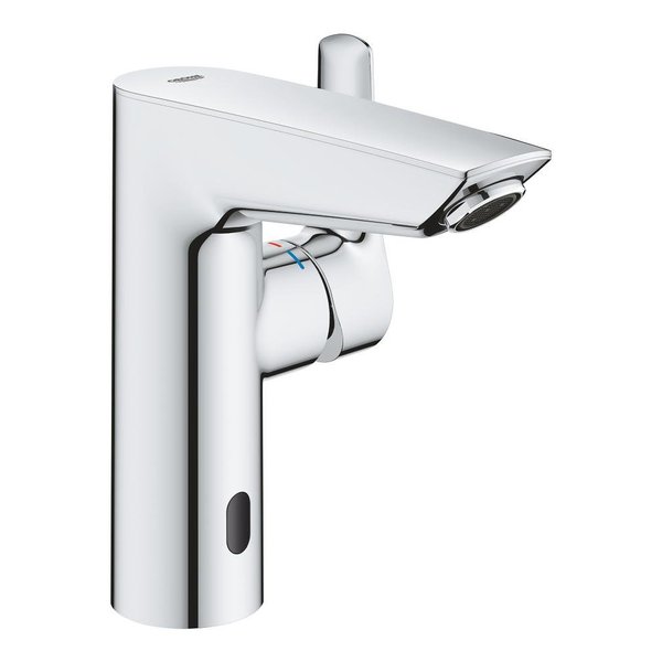 Grohe Eurosmart elektronische wastafelkraan M-size met greep chroom 23975003