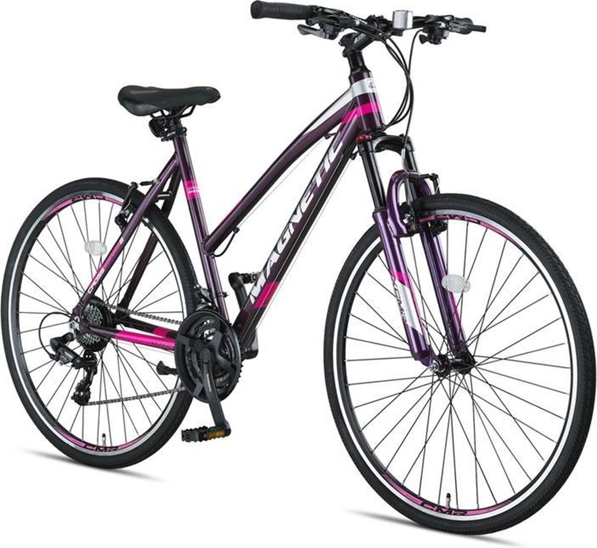 Altec Magnetic Trekking V-Brakes Dames 28inch 52cm Gray/Pink