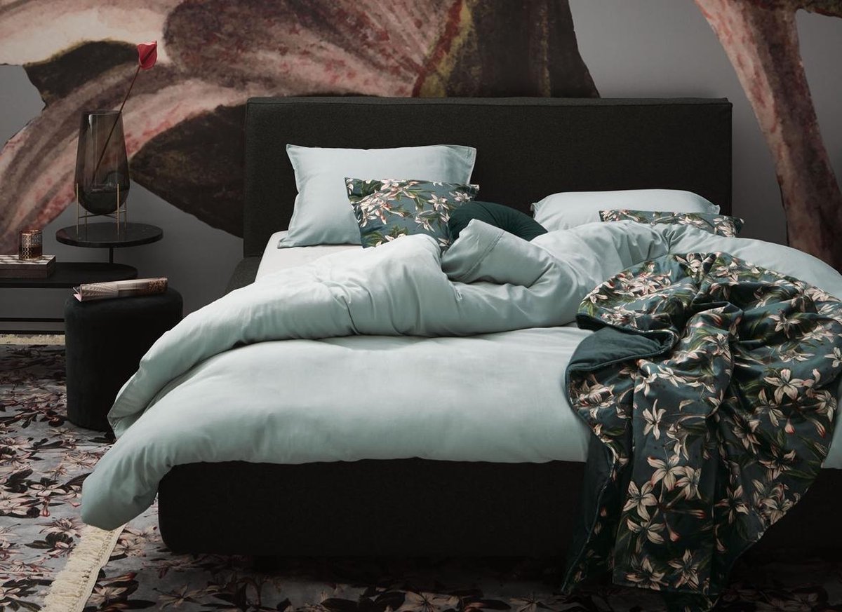 Essenza Minte Dekbedovertrek Dusty green - Groen