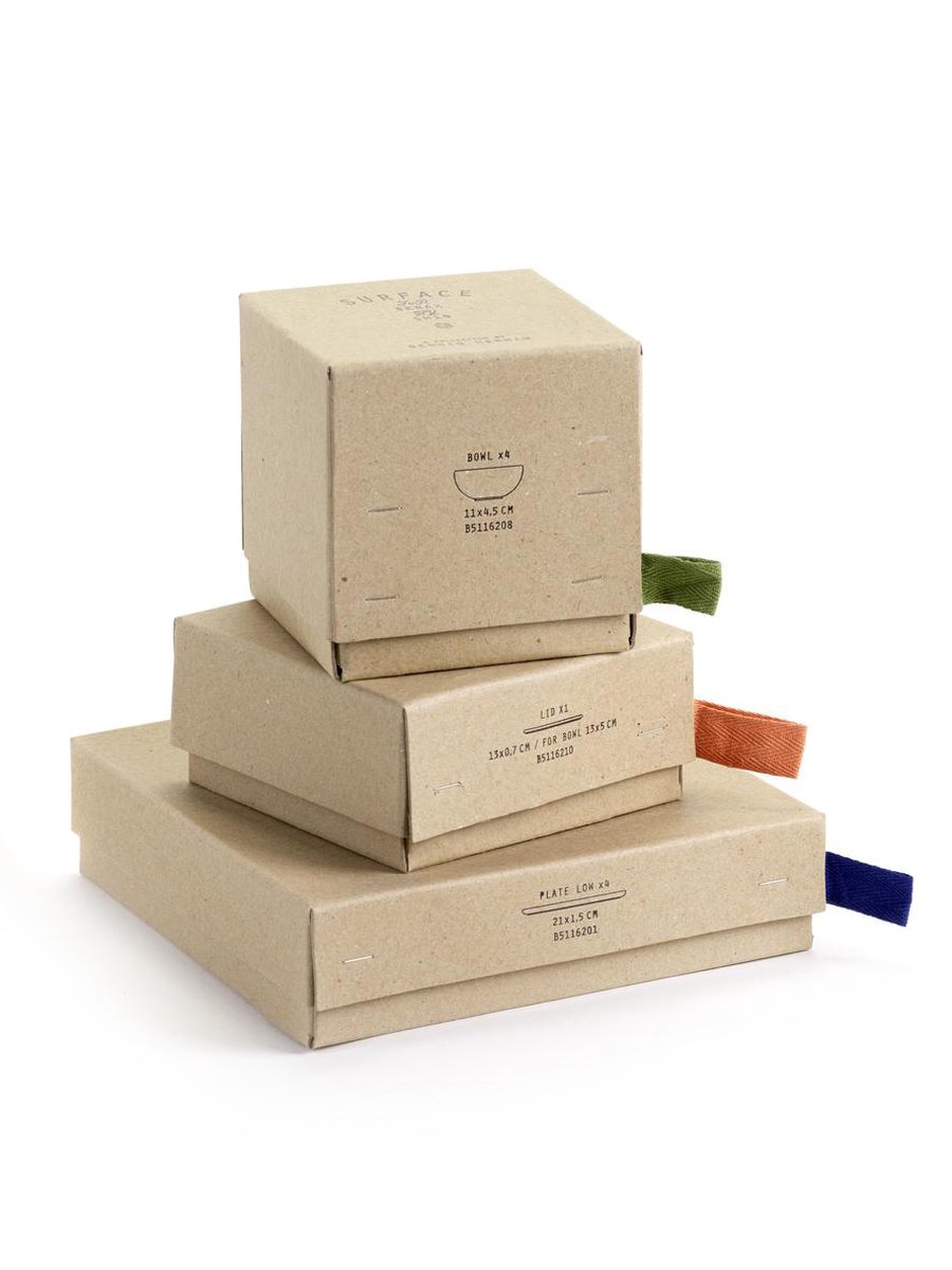 Serax Surface Bord Ø 27 cm - 4 st. - Groen