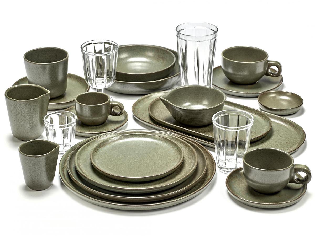 Serax Surface Bord Ø 27 cm - 4 st. - Groen