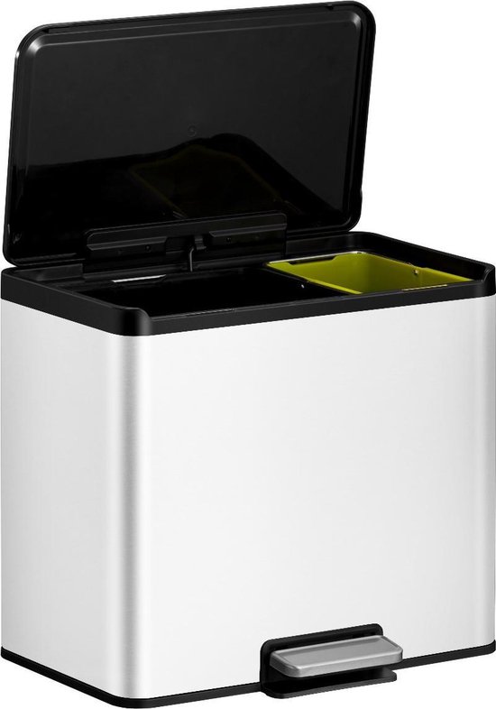 Eko Essential Recycler Pedaalemmer Afvalscheider - 20 + 9l - - Zwart