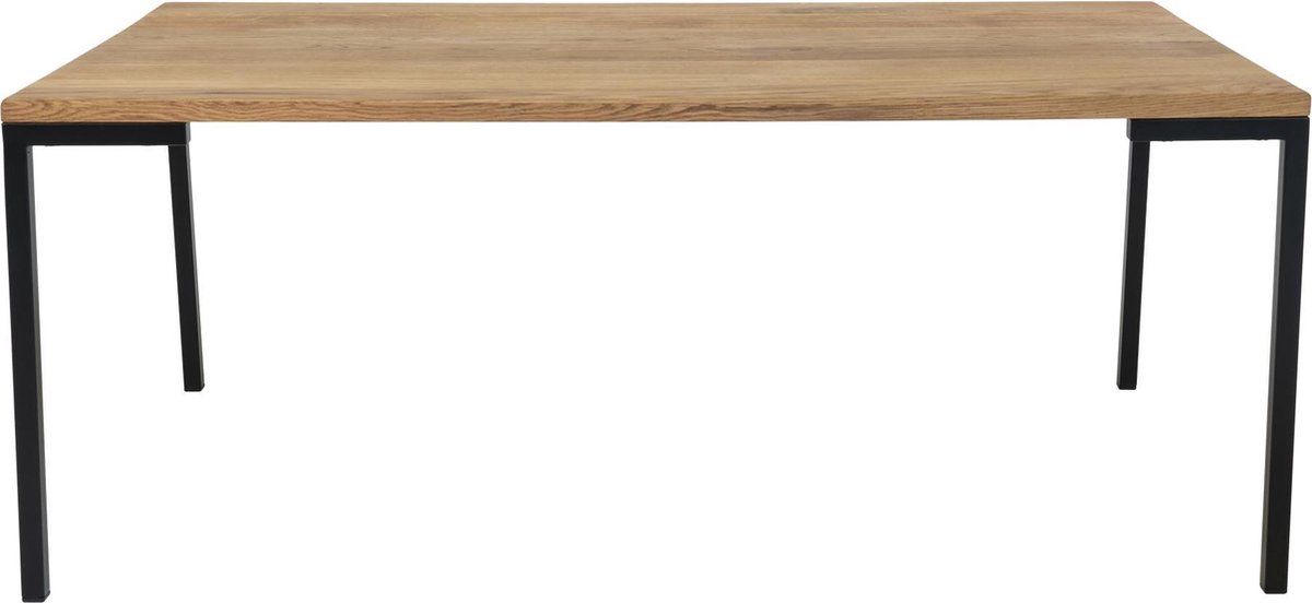 Kelvi Moderne geolied eiken salontafel "Luciano" - L110xB60xH45 CM - Bruin